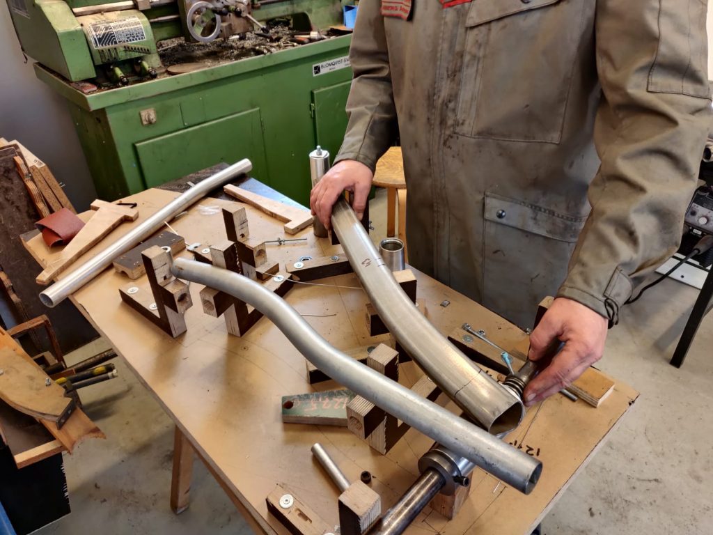 Build-A-Pelago-frame builder Anders Holmberg is living the dream, building bikes and bending pipes.